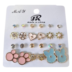 Planilla de aretes perla
