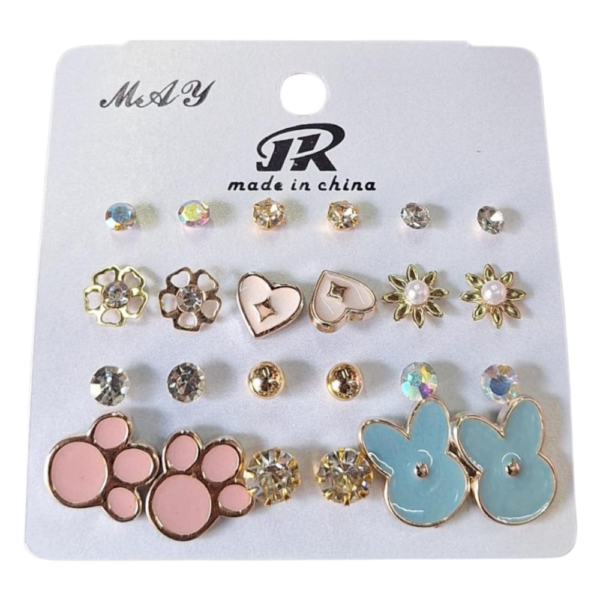 Planilla de aretes perla