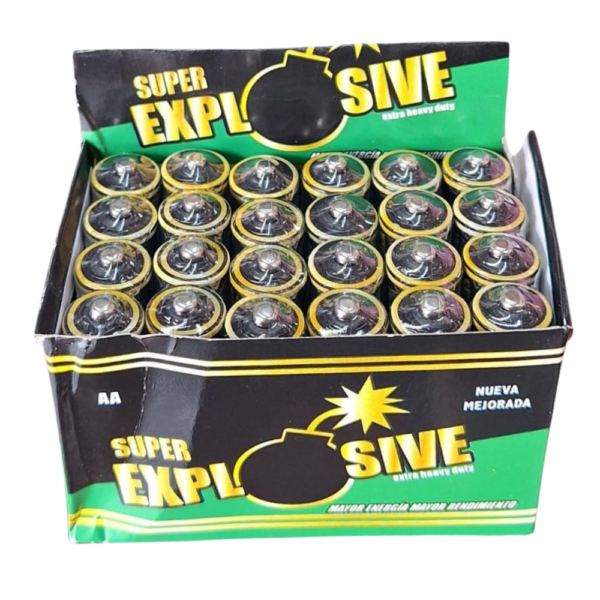 Caja de pilas AA Super explosive