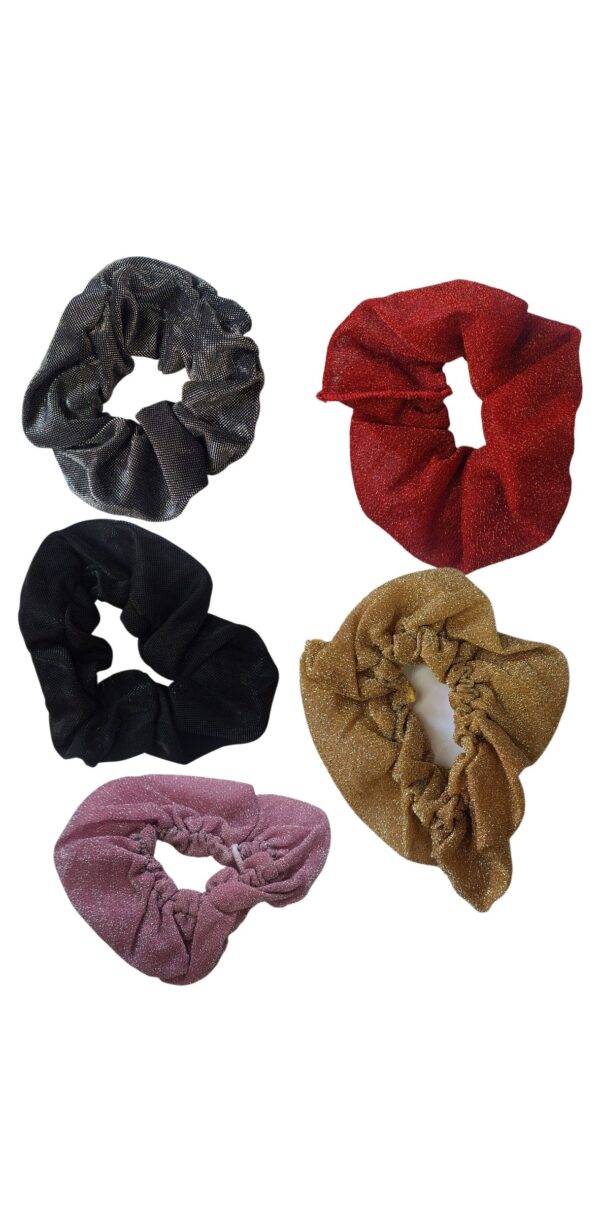 Donas Scrunchies - Paquete de 12pcs - colores surtidos
