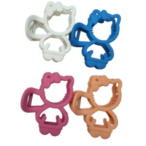 Pinzas para cabello de figura Hello - 12 pcs
