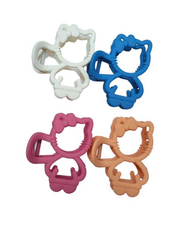 Pinzas para cabello de figura Hello - 12 pcs
