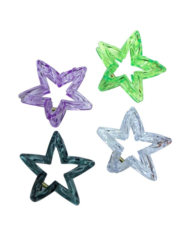Pinza para cabello de estrella - 12pcs