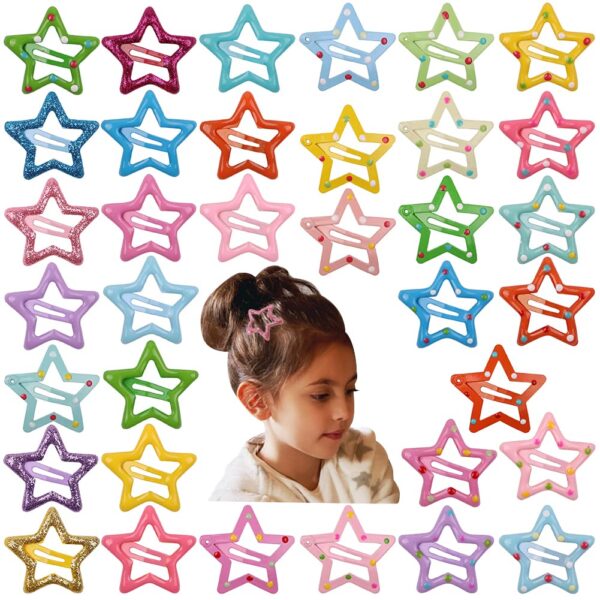Pasadores de estrella para cabello - paquete de 48 pcs