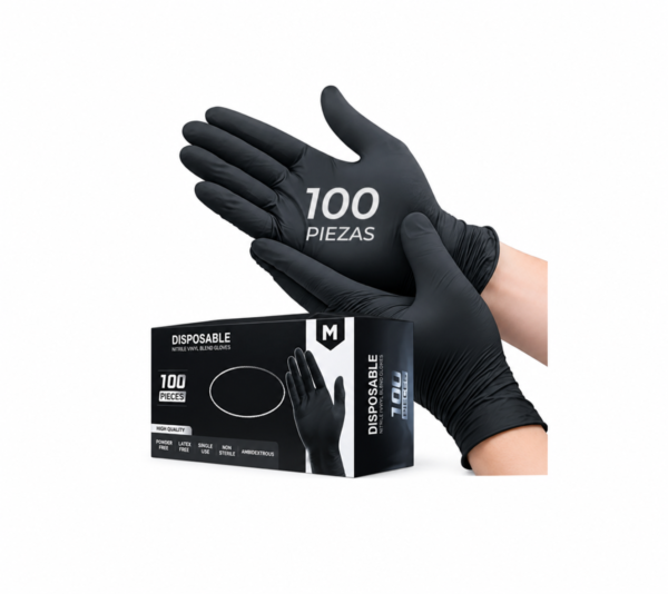 Guantes de nitrilo libre de latex sin polvo