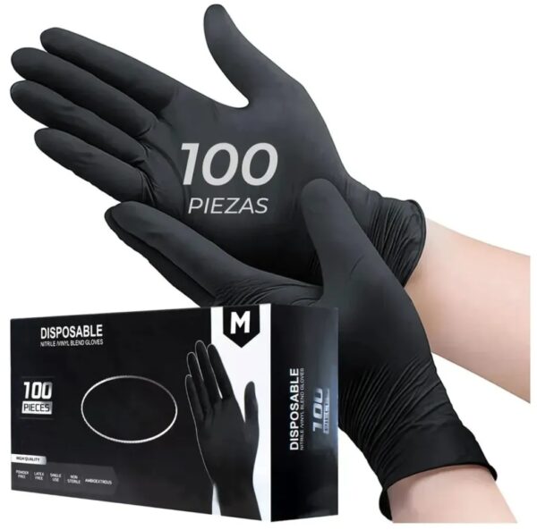 Guantes de nitrilo libre de latex sin polvo