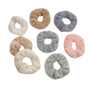 Donas Scrunchies - Paquete de 12pcs - variedad de colores