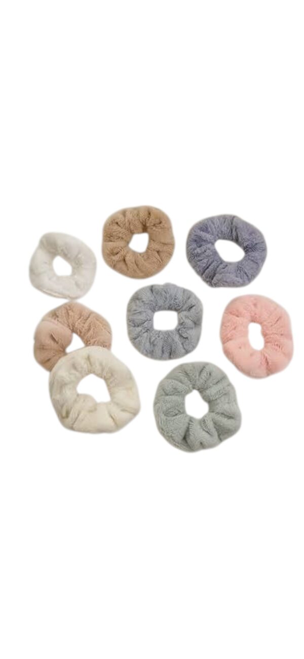 Donas Scrunchies - Paquete de 12pcs - variedad de colores
