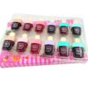 Tintas para labios en forma de paleta - 12pcs