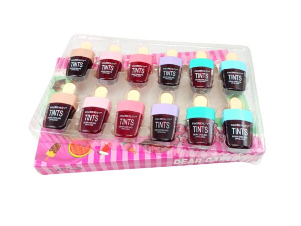 Tintas para labios en forma de paleta - 12pcs