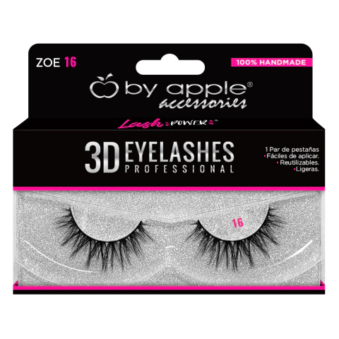 Pestañas postizas eyelashes 3D By apple - zoe 16