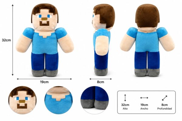 Peluche minecraft