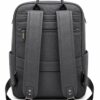 Mochila vinipiel lisa con 3 cierres- 38x26cm