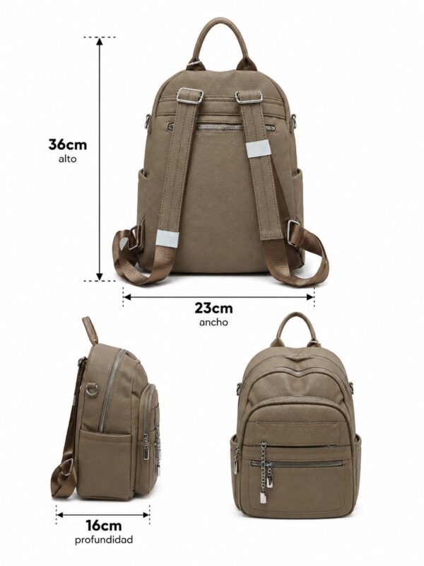 IMG-20260721-WA0030 Mochila vinipiel con 4 cierres -para dama- 36x23cm