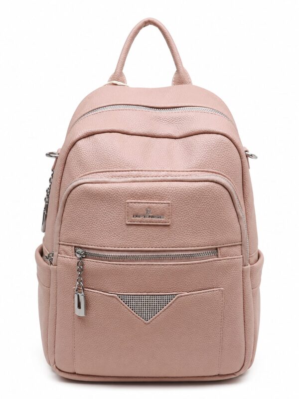 Mochila vinipiel para dama -36x23cm