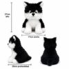 Peluche huscky -27x17cm