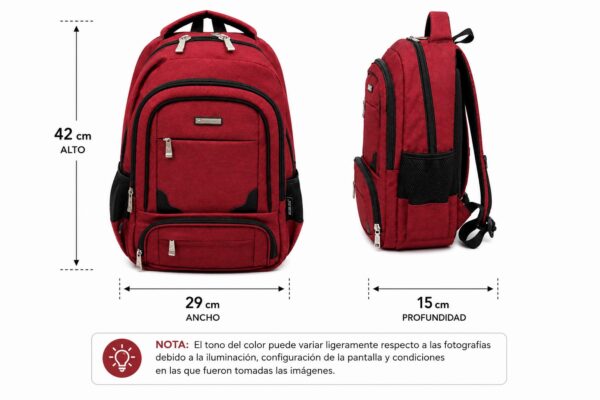 IMG-20260818-WA0009 Mochila unisex rojo oscuro - golden star