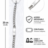 file_000000000a4881fdb464380b4ffd4aef Pulsera De Acero Inoxidable Unisex 20cm